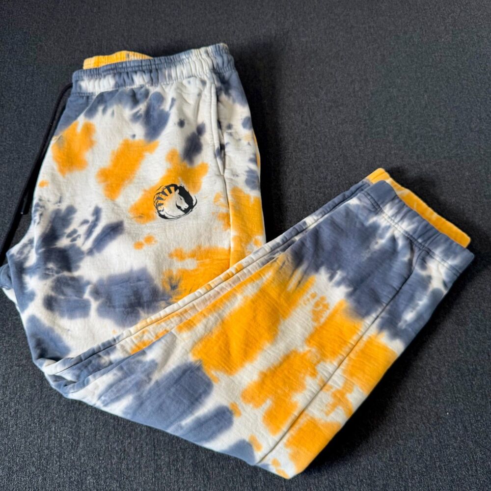 TEAM LIQUID X NARUTO Tie Dye Sweatpants Yellow/Blue Men's Size 3XL